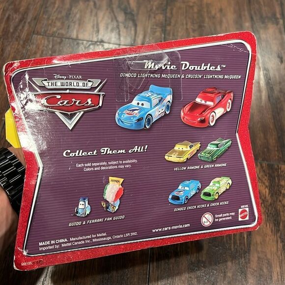 Disney Cars Movie Doubles Dinoco Lightning Blue & Cruisin' Toy Die Cast Set new - Picture 5 of 7